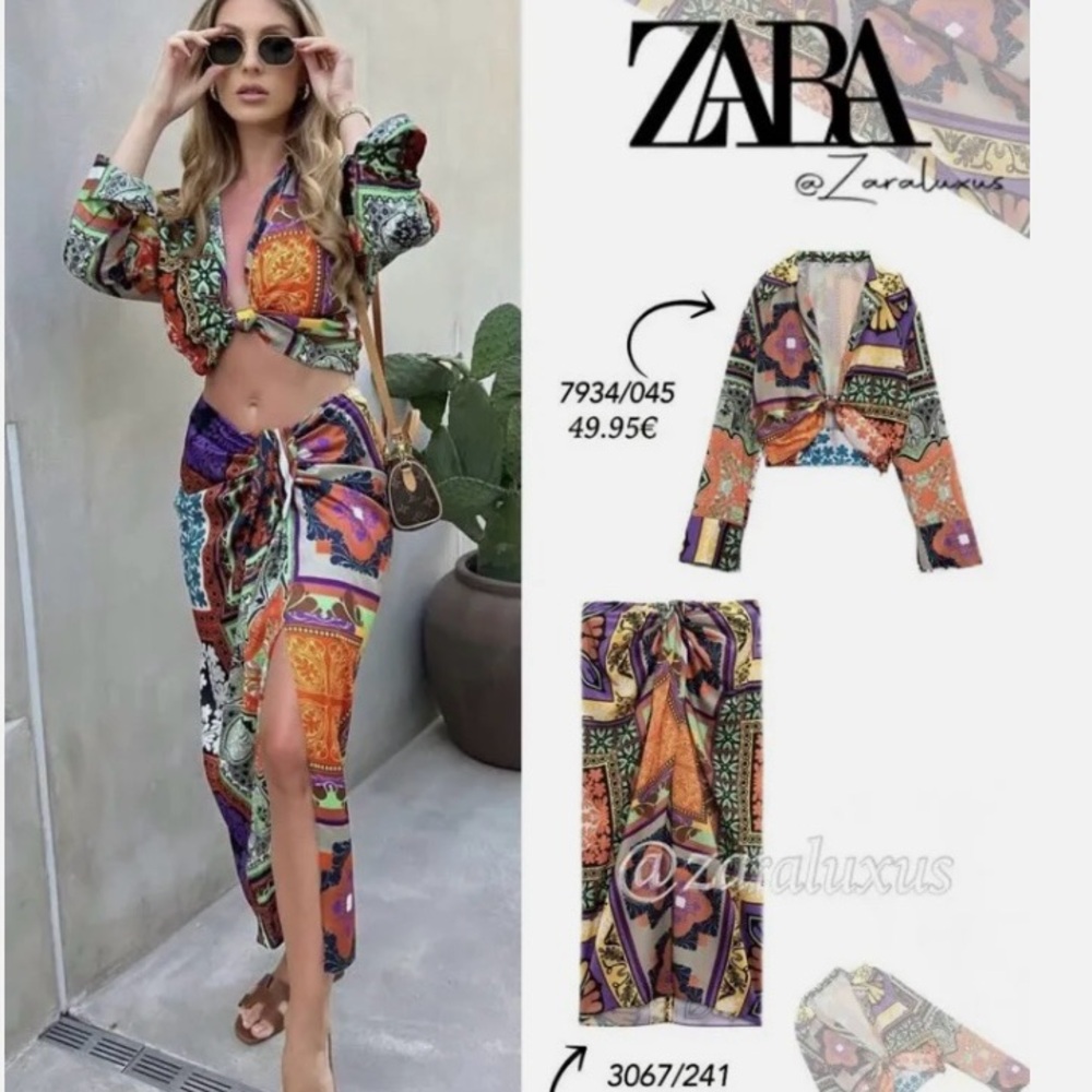 Zara Multicolor Patterned Set - image 8